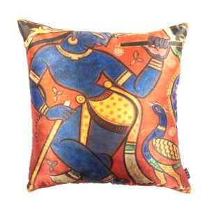 Cushion Cover featuring the artwork by Jamini Roy