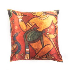 Cushion Cover featuring the artwork by Jamini Roy