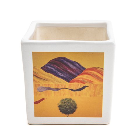 Flower Pot Jagadish Swaminathan, Francis Newton Souza Yellow, Blue